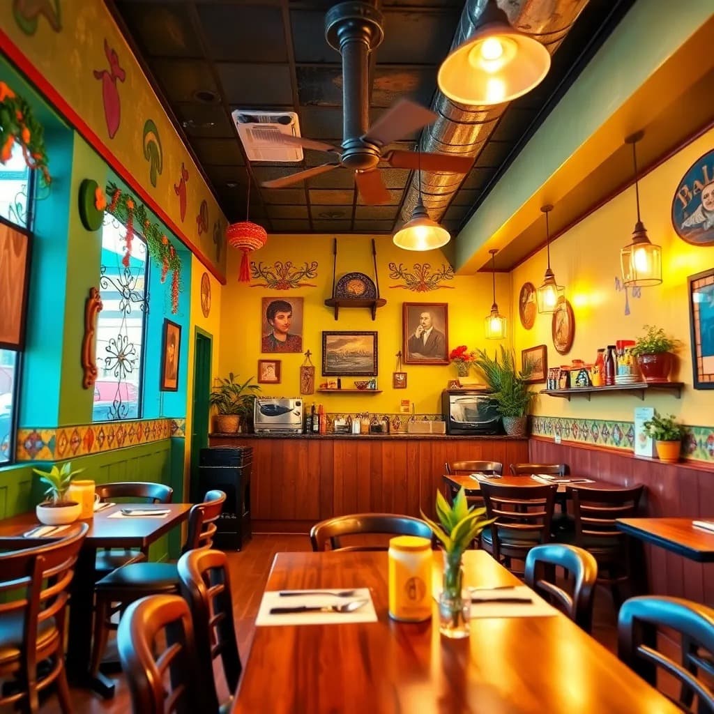 Interior of El Mañanero restaurant